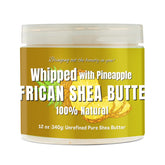 RA COSMETICS manteca karité batida con piña en bote, hidratación suave.