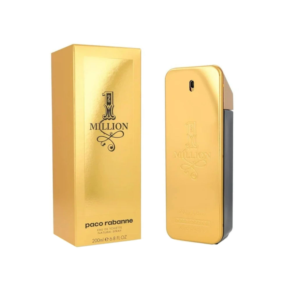 Rabanne 1 Million, botella frontal, aroma distintivo para ocasiones nocturnas.