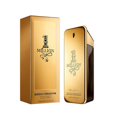 Detalle de la tapa, Rabanne 1 Million, diseño audaz para estilo diario.