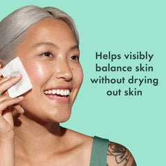 Rael Miracle Clear toner pour flow demonstrates easy daily application.