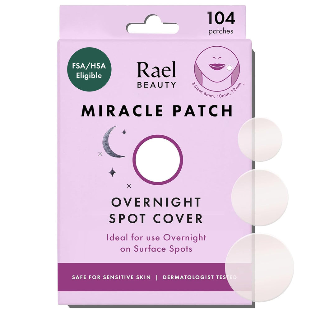 Parche Rael para grano de 8 mm con adhesión fuerte para uso nocturno.