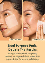 Rael Toner Pads: lado texturizado exfolia suavemente y favorece un tono uniforme