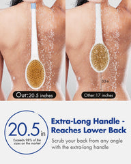 Rafow cepillo con cerdas duras para exfoliar y limpiar profundo.
