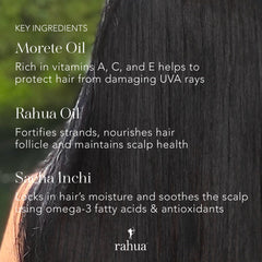 Rahua Shampoing Hydratant : arôme mangue-passion pour une expérience sensorielle.