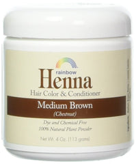 Rainbow Research Henna color marrón persa castaño tono natural con brillo