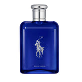 Polo Blue de Ralph Lauren Fragrances con frasco azul cobalto, experiencia fresca para el día