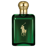 Polo de Ralph Lauren: frasco verde para uso diario con aroma sofisticado.