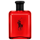 Polo Red de Ralph Lauren: botella con curvas y acabado mate negro, estilo audaz.