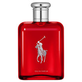 Ralph Lauren Fragrances Polo Red frasco con tapa, transmite elegancia en el tocador