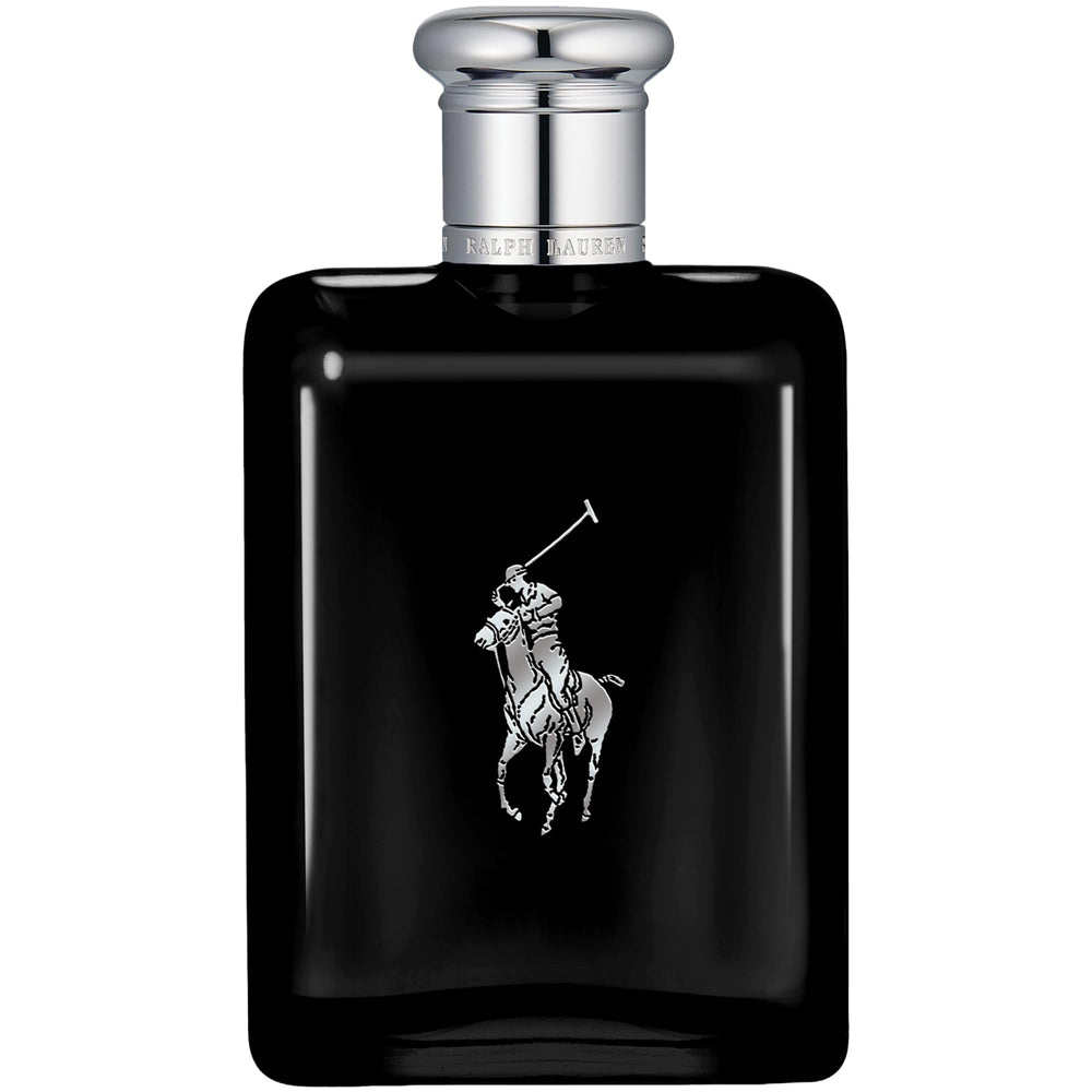 Polo Black de Ralph Lauren, frasco frontal transmite elegancia y modernidad