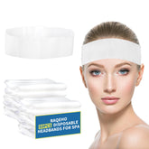RAQEHO banda cabello desechable para spa, evita interferir durante la limpieza facial.