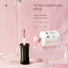 RARJSM Capa sutil nude para un efecto translúcido elegante.