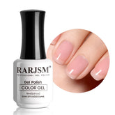 RARJSM es esmalte gel nude rosa flor de cerezo, ideal para uñas naturales