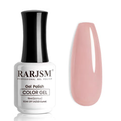Esmalte gel RARJSM tono rosado neutro para uñas naturales
