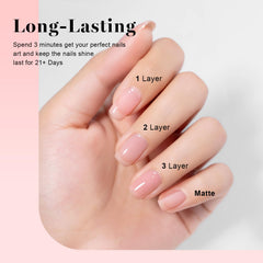 RARJSM esmalte nude, aplicación suave y duradera