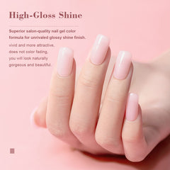 RARJSM Gel nude rosa claro ideal para tonalidades de piel distintas.