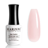 RARJSM Gel Nude translúcido rosa para uñas suaves y naturales.