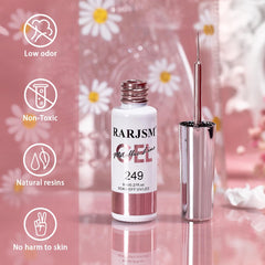 RARJSM gel liner con pincel fino integrado para trazos precisos.