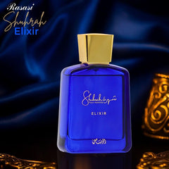Rasasi Shuhrah Elixir Pour Homme, notas base envolventes para una estela distinguida.