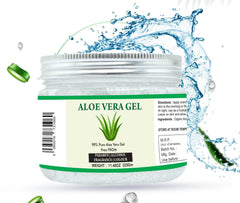 Raslok Gel Aloe Vera, texture légère sur la peau, absorption rapide.