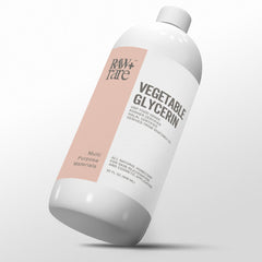 Raw Plus Rare glicerina vegetal, vertido suave para humectación de la piel