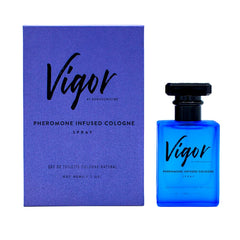 RawChemistry Vigor: botella de colonia, aroma masculino para uso diario.