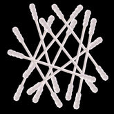 Rayhee hisopos de algodón con cabeza espiral doble para limpieza precisa