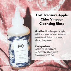 R+CO Lost Treasure espuma-limpieza espumosa que detoxifica sin peso.