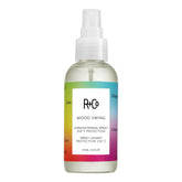 R+Co Mood Swing alisador frasco, diseño premium que sugiere brillo.