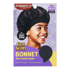 Red by Kiss bonete satin niños, ajuste estable que no se resbala al dormir.