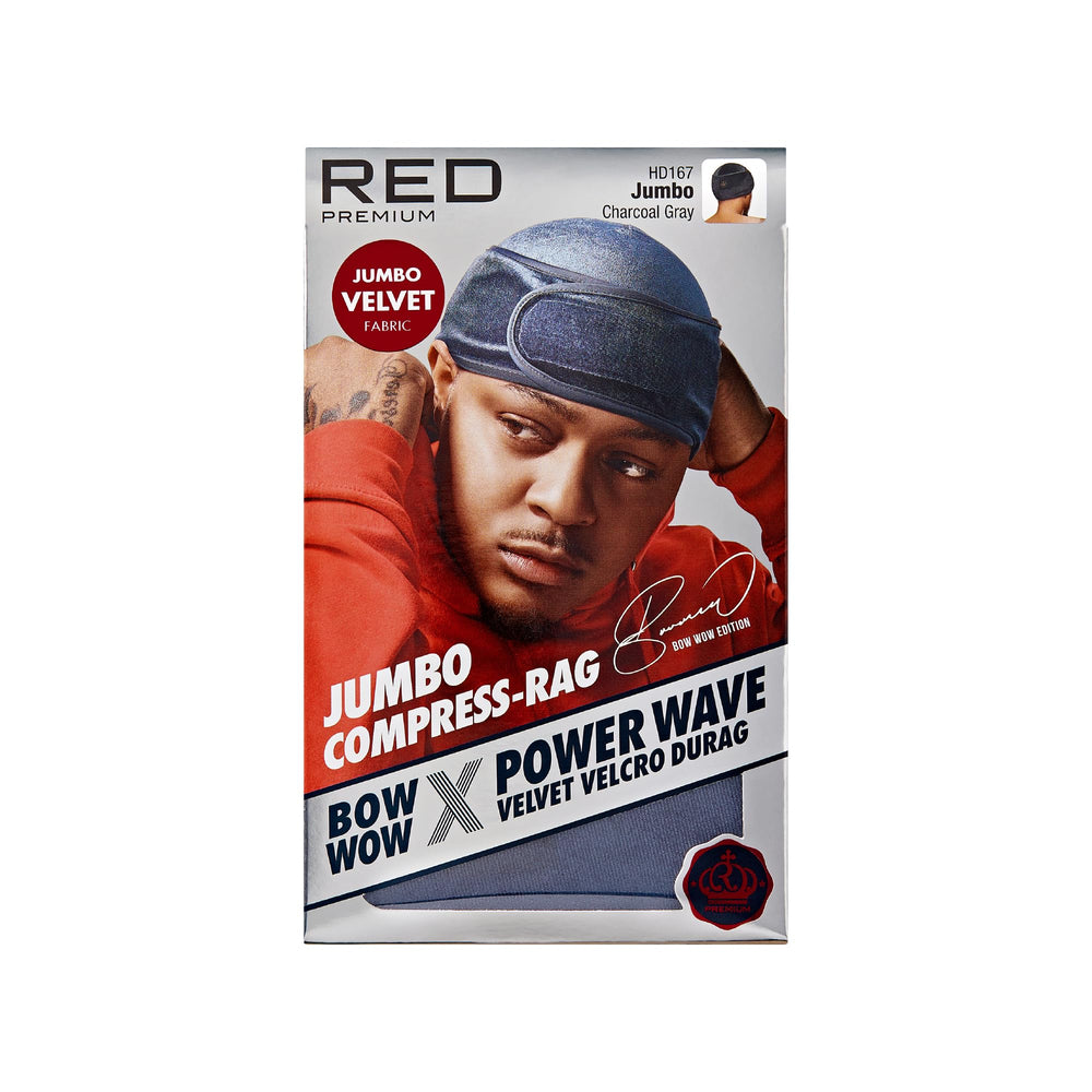 Red by Kiss Bow Wow X Power Wave Durag para ondas 360 y peinado definido