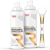RED Medical Supplies gel conductivo para microcorriente, mejora deslizamiento y conducción.