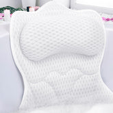 Almohada de baño REEZEIVI para cuello, soporte suave y cómodo durante el baño.