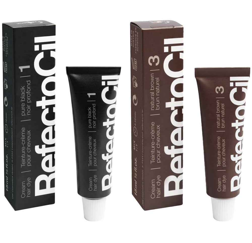 Refectocil No.1 negro puro, tinte profesional para color intenso.