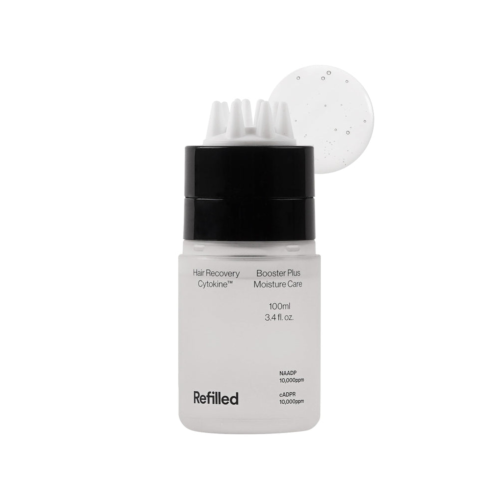 Refilled Potenciador de Humectación: botella con masaje para favorecer absorción.
