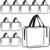 Sac cosmétiques Reginary transparent de grande capacité, parfait pour repérer rapidement les articles.