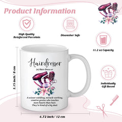Reginary taza de café para estilista, cerámica duradera para el día a día.