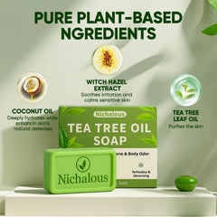 Regpem jabón árbol del té coco nutritivo, hidratación equilibrada