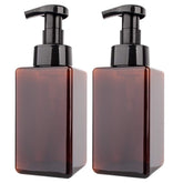 Dispensadores de espuma rejomiik de 450 ml en ámbar para baño y cocina.