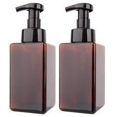 Dispensadores de espuma rejomiik de 450 ml en ámbar para baño y cocina.