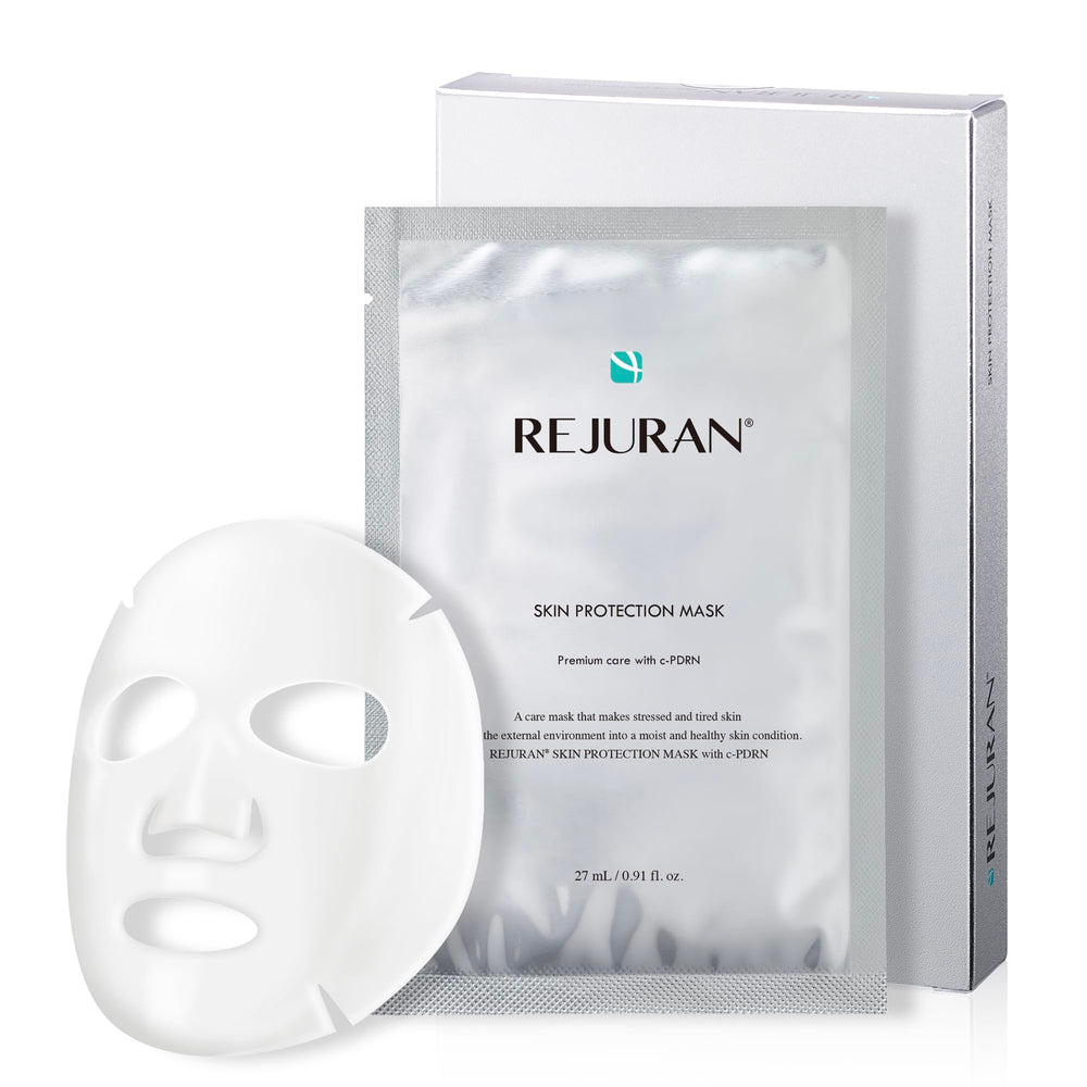 REJURAN mascarilla de protección piel c-pdrn envase: cuidado suave para piel sensible.