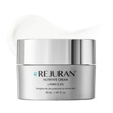 REJURAN Nutritive Cream: bote frontal, hidratación profunda para piel suave y radiante.