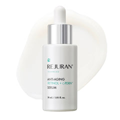 REJURAN suero anti-edad en botella con retinol y C-PDRN para una piel luminosa