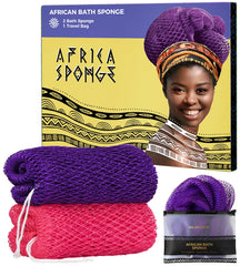 RelaxScene esponja de red africana auténtica para exfoliar suavemente la piel