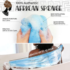 RelaxScene esponja exfoliante corporal de tejido entrelazado para exfoliar sin irritar