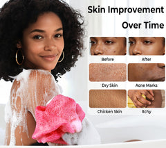 RelaxScene esponja de ducha suave con exfoliación delicada para piel sensible