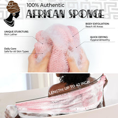 Detalle de la textura de red africana RelaxScene para exfoliar