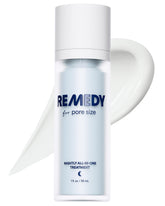 Remedy Science Sérum réduction des pores en flacon, cible les pores dilatés.