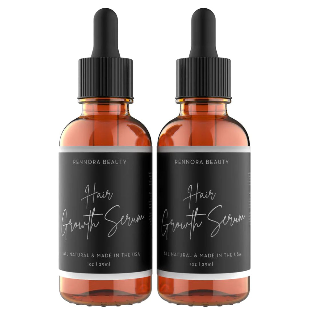 Sérum Rennora Beauty en flacon prêt à être utilisé pour la croissance capillaire.