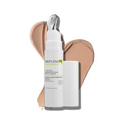 Crema de ojos Replenix con tinte natural para un acabado radiante.